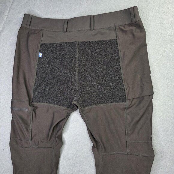 FjallRaven Pants Mens 32-30 Dk Gray Reinforced Trousers Hiking Outdoor Trekking - Picture 7 of 11